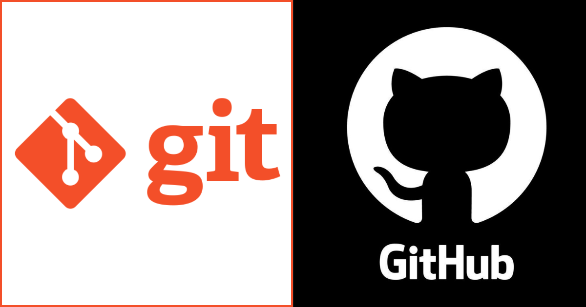 Logo de Git y logo de GitHub